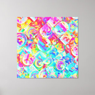 Colourful Vivid Abstraction Pattern Canvas Print