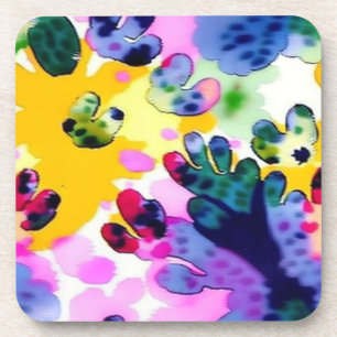 Colourful vivid design  coaster