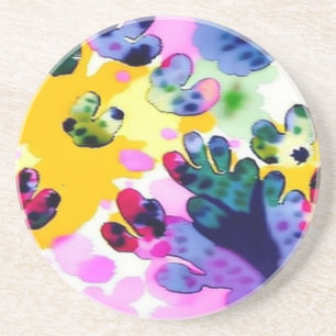 Colourful vivid design  coaster