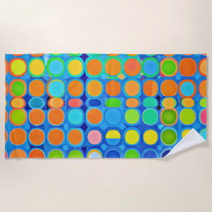 Colourful Vivid Elegance Stylish Pattern Beach Towel