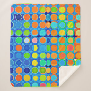 Colourful Vivid Elegance Stylish Pattern Sherpa Blanket