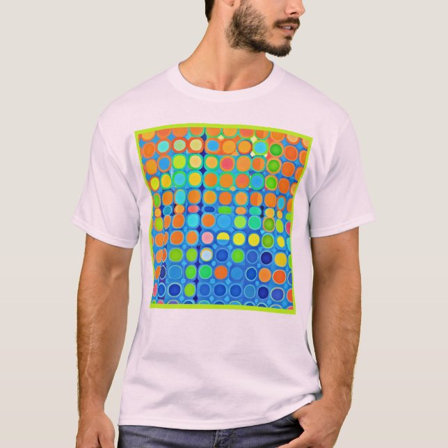 Colourful Vivid Elegance Stylish Pattern T-Shirt (Front)
