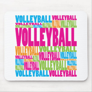 Colourful Volleyball Mouse Pad