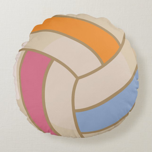 Colourful Volleyball Pillow (Front)