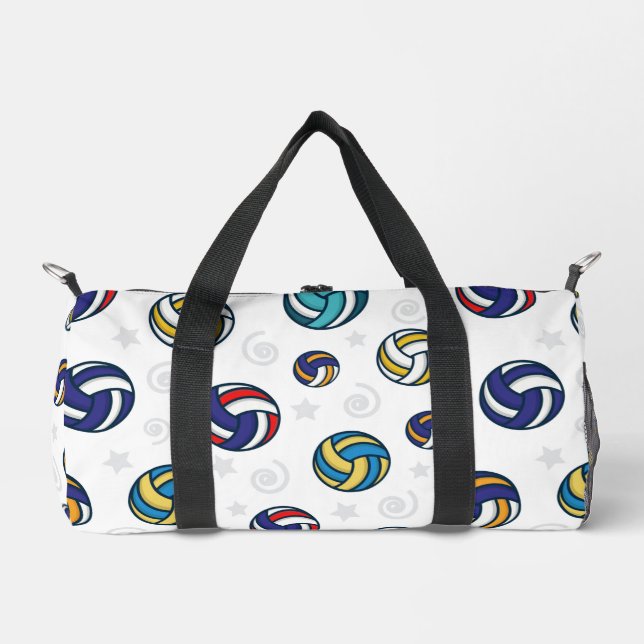 Colourful Volleyballs Duffle Bag (Front)