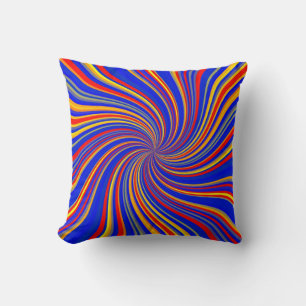 Colourful Vortex 02 Throw Pillow
