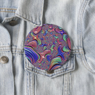 Colourful Vortex 4 Inch Round Button