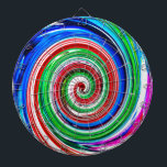 Colourful vortex dartboard<br><div class="desc">colourful vortex</div>