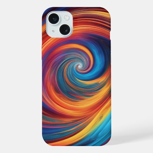 Colourful vortex iPhone case (Back)