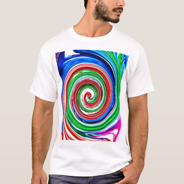 Colourful vortex T-Shirt (Front)
