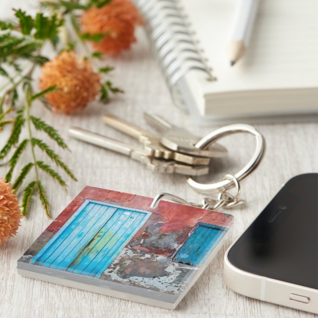 Colourful wall, door and shutters keychain (Front Right)