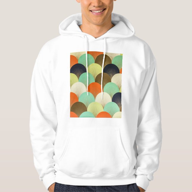 Colourful wallpaper: artistic design. hoodie (Front)