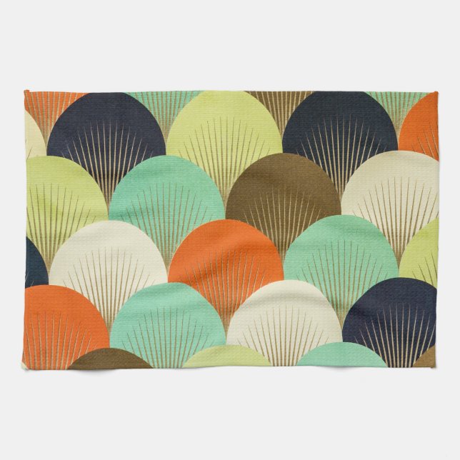 Colourful wallpaper: artistic design. kitchen towel (Horizontal)