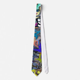 Colourful Warped Pattern Style Customizable Tie