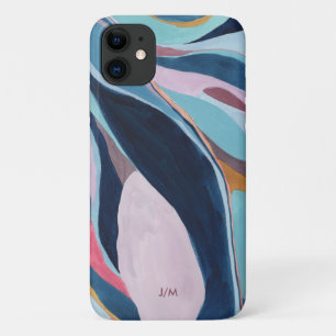 Colourful Watercolor Abstract Art Pattern iPhone 11 Case