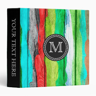 Colourful Watercolor Abstract Pattern #4 Binder