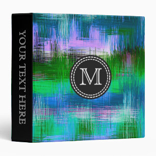 Colourful Watercolor Abstract Pattern #7 Binder