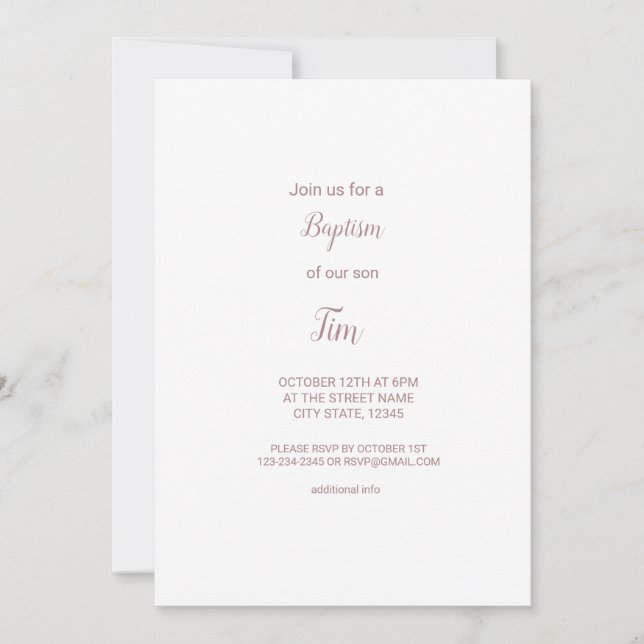 Colourful watercolor add your name text editable invitation (Front)