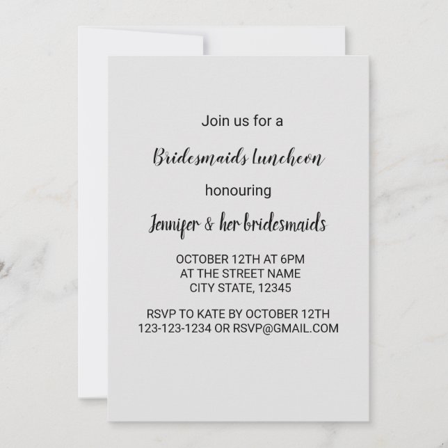 Colourful watercolor add your name text editable invitation (Front)