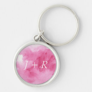 colourful watercolor background for your 2 keychain