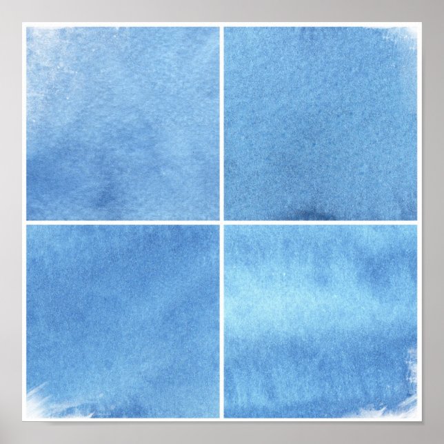 colourful watercolor background for your 5 poster (Front)