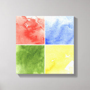 colourful watercolor background for your design canvas print
