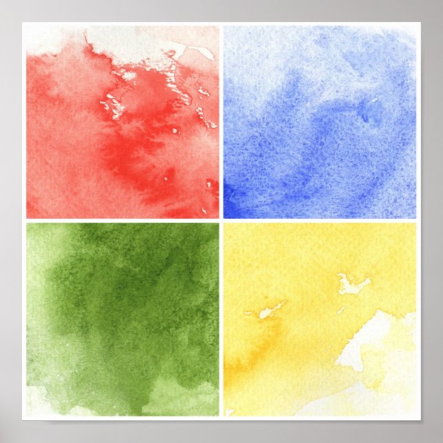 colourful watercolor background for your design poster (Front)