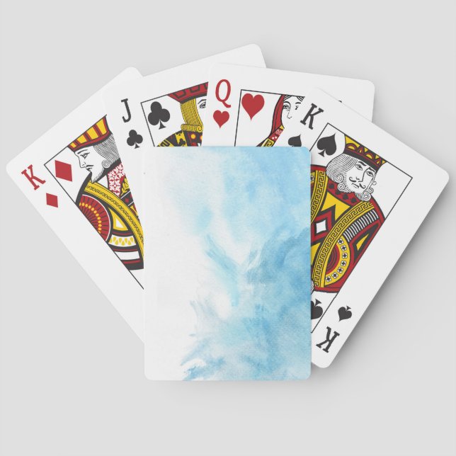 colourful watercolor background for your playing cards (Back)
