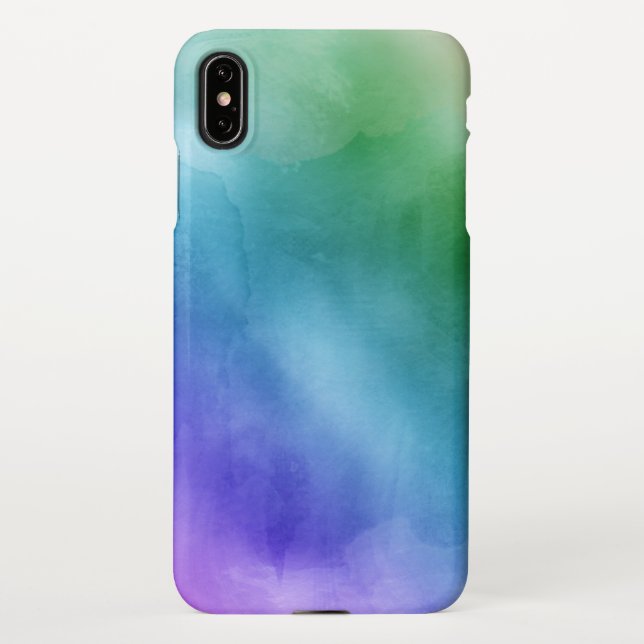 Colourful Watercolor Background iPhone Case (Back)