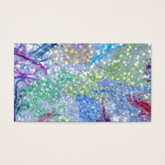 Colourful Watercolor Blue Abstract Glitter