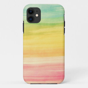 Colourful Watercolor Brushstrokes iPhone 11 Case