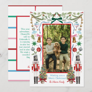Colourful Watercolor Christmas Decor Card