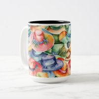 Colourful Watercolor Cowboy Hats Western Style Ar