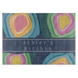 Colourful Watercolor Customized  Cutting Board