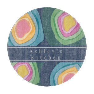 Colourful Watercolor Customized  Cutting Board