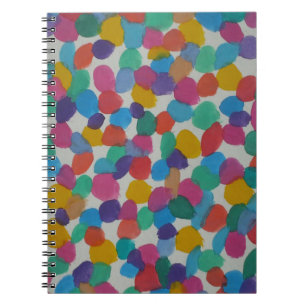 Colourful Watercolor Dots Notebook