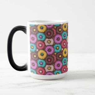 Colourful Watercolor Doughnuts with Sprinkles Patt Magic Mug
