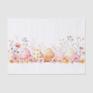 Colourful watercolor Easter Eggs Tissue Paper