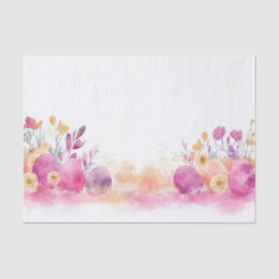 Colourful watercolor Easter Eggs Tissue Paper