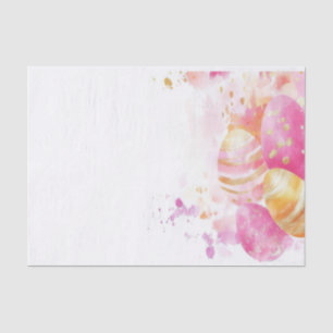 Colourful watercolor Easter Eggs Tissue Paper