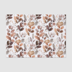 Colourful Watercolor Eucalyptus Leaves Rustic Boho Tissue Paper