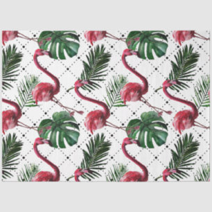 Colourful Watercolor Flamingo Series Design 17 Tissue Paper
