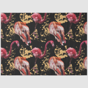 Colourful Watercolor Flamingo Series Design 18 Tissue Paper