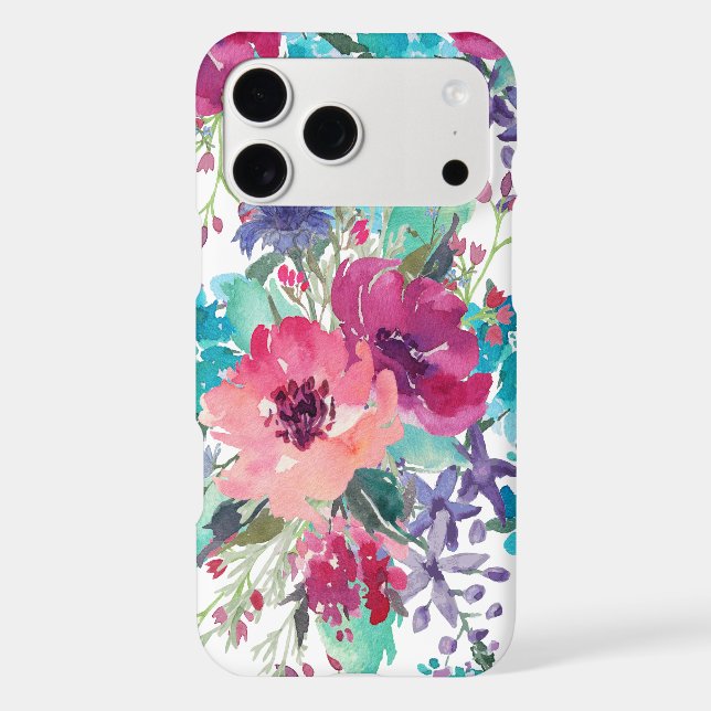 Colourful Watercolor Floral Pattern (Back)
