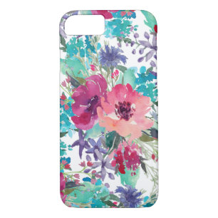 Colourful Watercolor Floral Pattern iPhone 8/7 Case