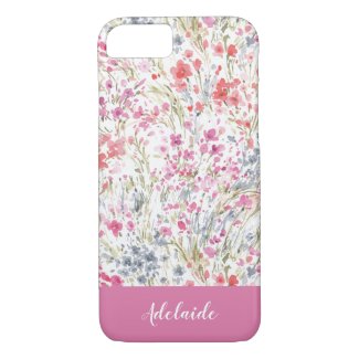 Colourful Watercolor Flower Pattern Case-Mate iPhone Case