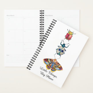 Colourful Watercolor Insects Planner