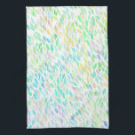 Colourful Watercolor Leaves Pattern Kitchen Towel<br><div class="desc">Decorate your kitchen with this cool towel. Makes a great housewarming or wedding gift! 
You can customize it and add text too.
Check my shop for lots more colours and patterns plus matching items!</div>