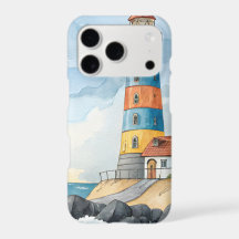 Colourful Watercolor Lighthouse