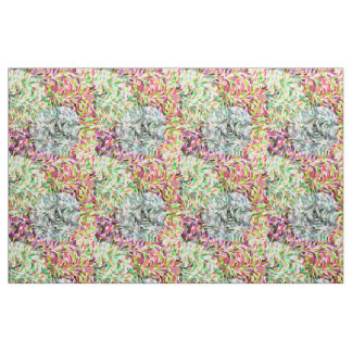 Colourful Watercolor Paint Brush Strokes Pattern Fabric